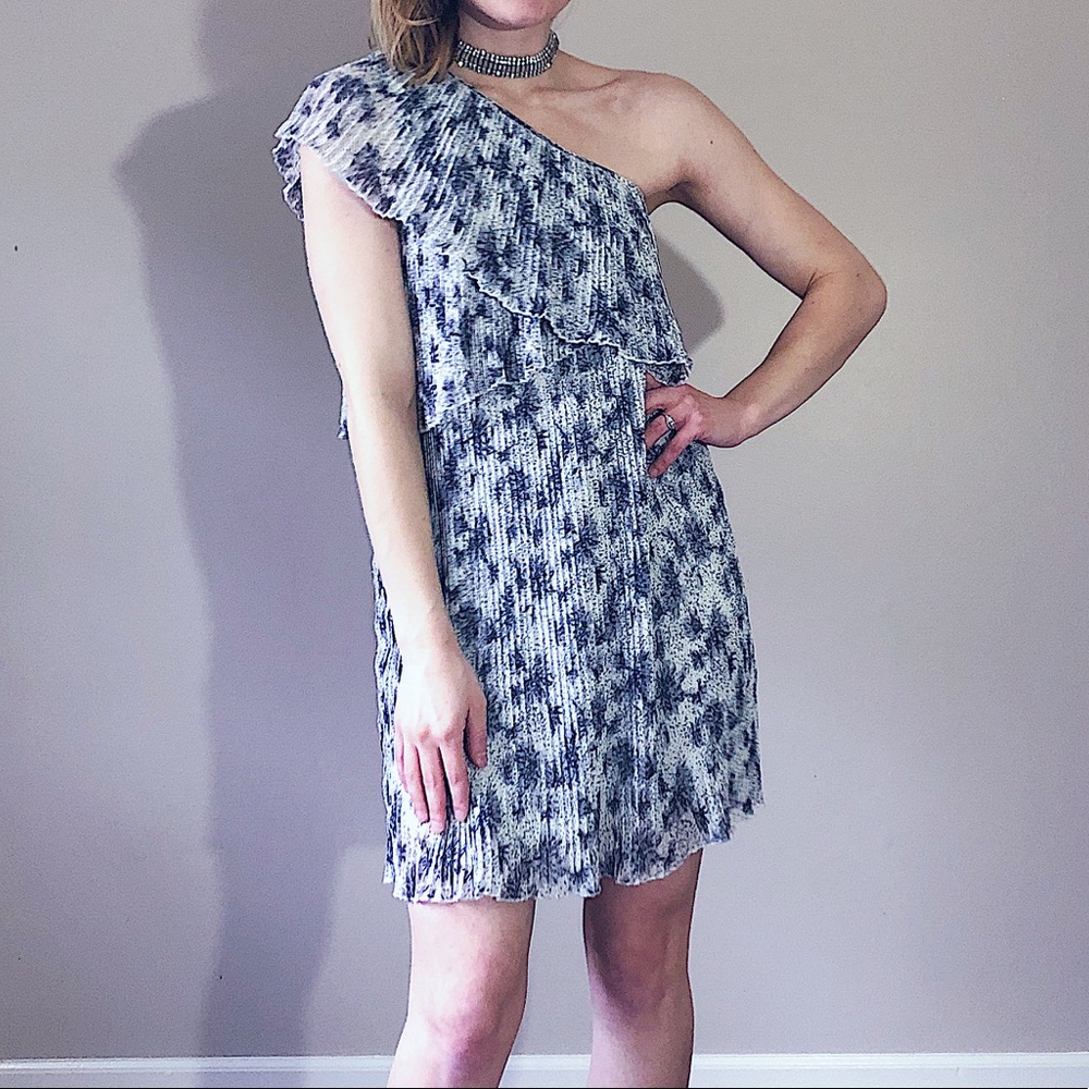 Miss Me Pleated One Shoulder Occasion Dress